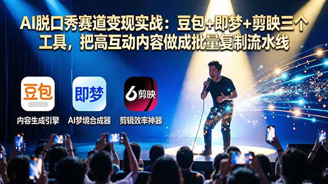AI脱口秀赛道变现实战:豆包+即梦+剪映三个工具,把高互动内容做成批量复制流水线创云资源分享 | 创云网创云网创 | 千项创云 | 千项笔记 | 闪电网创 | 资源站网创 | 网创干货基地 | 网创实战教程 | 网创项目大全 | 网创副业项目 | 网创引流技巧 | 网创变现玩法 | 网创零基础入门 | 网创暴利项目 | 网创蓝海项目 | 网创实操手册 | 网创资料合集 | 网创工具分享 | 网创课程资料 | 网创技术教程 | 网创运营攻略 | 网创赚钱秘籍 | 网创被动收入 | 网创轻资产创业 | 网创低成本项目 | 创云资源库 | 创云副业指南 | 创云创业项目 | 创云干货分享 | 创云实战玩法 | 创云引流脚本 | 创云变现教程 | 创云 AI 工具 | 创云无货源 | 创云 C 单玩法 | 闲鱼无货源教程 | 闲鱼倒卖项目 | 闲鱼虚拟产品 | 闲鱼引流技巧 | 闲鱼开店攻略 | 闲鱼爆款选品 | 闲鱼自动发货 | 闲鱼副业赚钱 | 闲鱼 C 单 2.0 | 闲鱼流量玩法 | 小红书起号教程 | 小红书变现玩法 | 小红书引流攻略 | 小红书爆款文案 | 小红书素材库 | 小红书运营技巧 | 小红书虚拟资源 | 小红书带货项目 | 小红书 AI 作图 | 小红书流量密码 | 淘宝无货源开店 | 淘宝蓝海选品 | 淘宝引流技巧 | 淘宝运营教程 | 淘宝虚拟产品 | 淘宝客变现 | 淘宝爆款打造 | 淘宝新店运营 | 淘宝 C 店玩法 | 淘宝副业项目 | AI 网创项目 | AI 变现教程 | AI 文案生成 | AI 作图赚钱 | AI 视频剪辑 | AI 工具合集 | AI 自动化运营 | AI 虚拟产品 | AI 副业赚钱 | AI 引流脚本 | C 单 2.0 教程 | C 单实战玩法 | C 单引流技巧 | C 单变现攻略 | C 单项目资料 | C 单零基础教学 | C 单暴利玩法 | C 单自动脚本 | C 单流量玩法 | C 单副业项目 | 无货源电商教程 | 无货源选品技巧 | 无货源开店攻略 | 无货源虚拟项目 | 无货源自动发货 | 无货源爆款玩法 | 无货源副业赚钱 | 无货源运营手册 | 无货源工具合集 | 无货源蓝海项目 | 虚拟资源项目 | 虚拟产品变现 | 虚拟资料合集 | 虚拟产品开店 | 虚拟资源引流 | 虚拟产品教程 | 虚拟资源倒卖 | 虚拟产品暴利 | 虚拟资源自动 | 虚拟副业项目 | 副业赚钱项目 | 副业零基础入门 | 副业实操教程 | 副业变现攻略 | 副业引流技巧 | 副业工具合集 | 副业资料大全 | 副业轻资产 | 副业被动收入 | 副业暴利玩法 | 网络创业项目 | 网络赚钱教程 | 网络引流技巧 | 网络变现玩法 | 网络运营攻略 | 网络干货基地 | 网络实战手册 | 网络工具分享 | 网络课程资料 | 网络蓝海项目 | 短视频变现 | 短视频引流 | 短视频教程 | 短视频素材库 | 短视频运营 | 短视频带货 | 短视频脚本 | 短视频爆款 | 短视频 AI 剪辑 | 短视频副业 | 自媒体变现 | 自媒体起号 | 自媒体运营 | 自媒体文案 | 自媒体素材 | 自媒体引流 | 自媒体教程 | 自媒体副业 | 自媒体工具 | 自媒体干货 | 电商运营教程 | 电商引流技巧 | 电商变现玩法 | 电商选品攻略 | 电商工具合集 | 电商开店教程 | 电商爆款打造 | 电商虚拟项目 | 电商副业赚钱 | 电商蓝海项目 | 引流技术教程 | 精准引流玩法 | 全自动引流 | 私域引流技巧 | 社群引流攻略 | 短视频引流 | 图文引流教程 | 引流脚本合集 | 引流干货基地 | 引流实战玩法 | 变现技巧大全 | 变现项目合集 | 变现实操教程 | 变现工具分享 | 变现攻略手册 | 暴利变现玩法 | 被动变现项目 | 轻资产变现 | 虚拟变现教程 | 副业变现秘籍 | 千像网创资源 | 千像副业教程 | 千像引流干货 | 闪电网创项目 | 闪电变现玩法 | 闪电副业赚钱 | 资源站网创库 | 资源站副业集 | 资源站引流技 | 资源站变现法创云网创